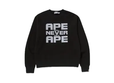A BATHING APE Bape Legacy Ape Shall Never Kill Ape Crewneck Aoyama Limited "Black"