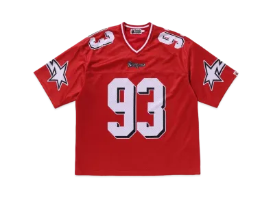 A BATHING APE Football Relaxed Fit Tee "Red"