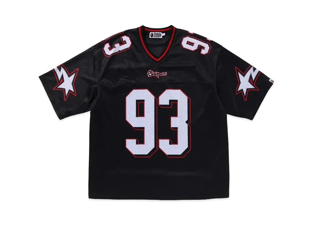 A BATHING APE Football Relaxed Fit Tee "Black"