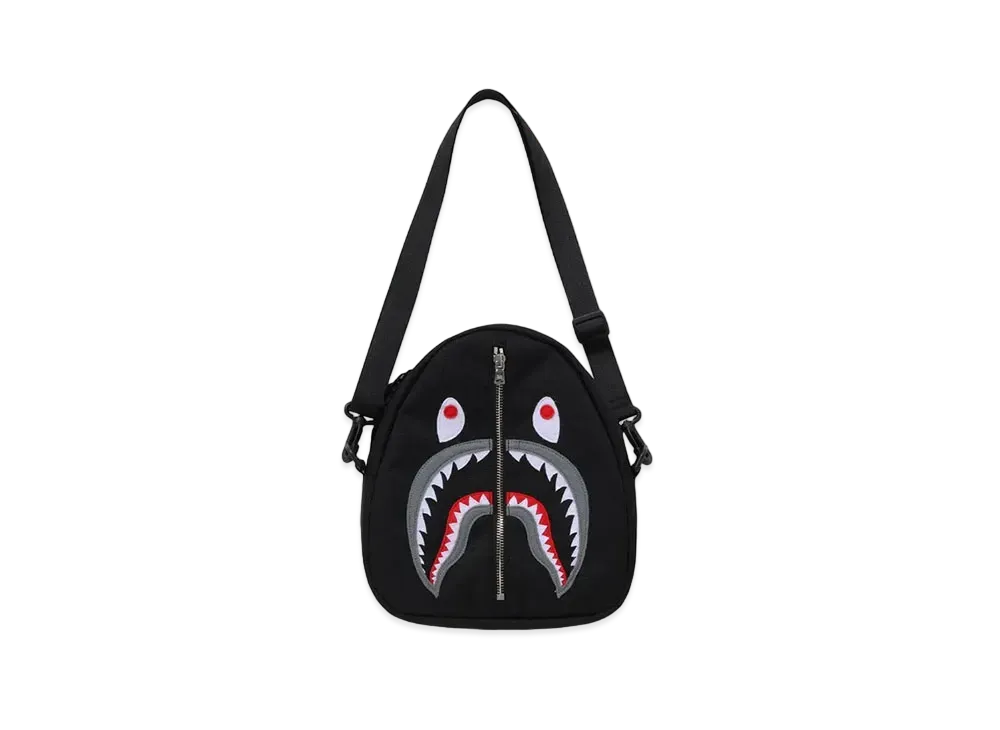 A BATHING APE Shark Shoulder Bag "Black"