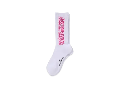 A BATHING APE x CDG Osaka Logo Socks "White"