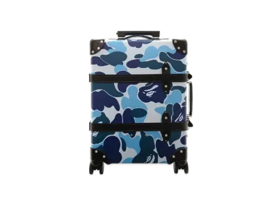 A BATHING APE x GLOBE-TROTTER Large 20" Carry-On 4 Wheels "Blue"