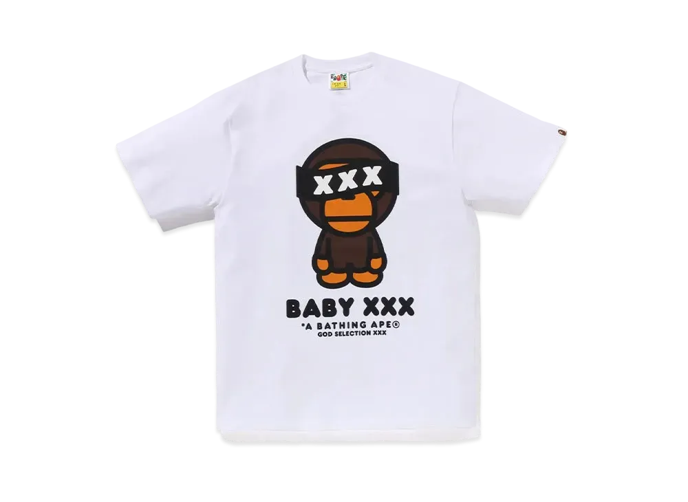 A BATHING APE x GOD SELECTION XXX Baby Milo Tee "White"