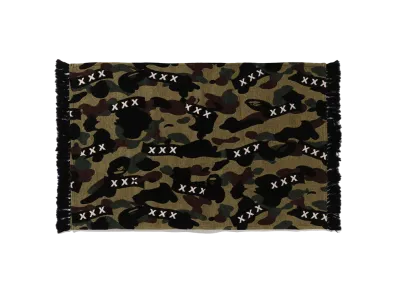 A BATHING APE x GOD SELECTION XXX Rug "Green"