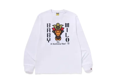 A BATHING APE Kyoto Baby Milo Long Sleeve Tee Kyoto Store Limited "White"