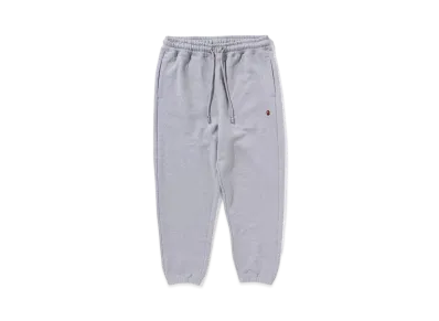 A BATHING APE APE Head One Point Sweat Pants "Gray"