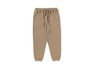 A BATHING APE APE Head One Point Sweat Pants "Beige"