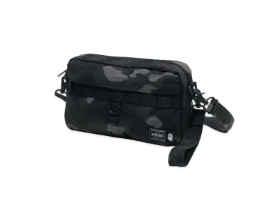 A BATHING APE x PORTER Color Camo Shoulder Bag "Black"
