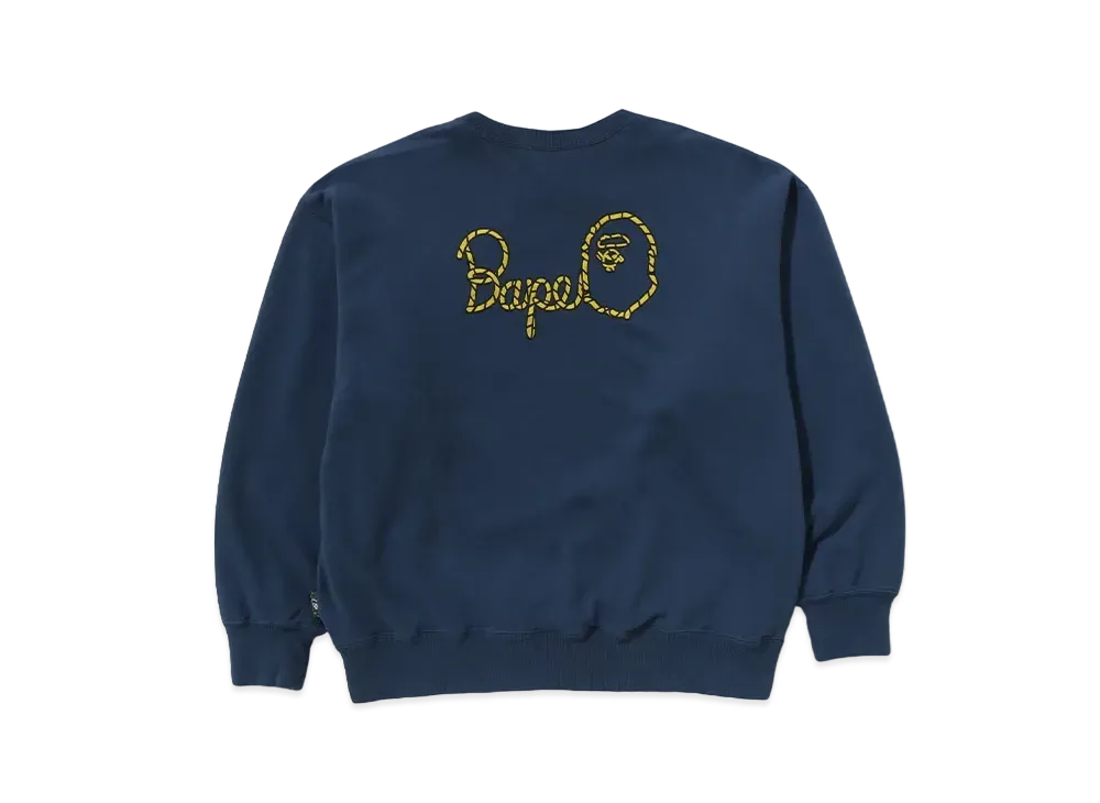 A BATHING APE x Sean Wotherspoon 4Way Crewneck "Navy/Gray"