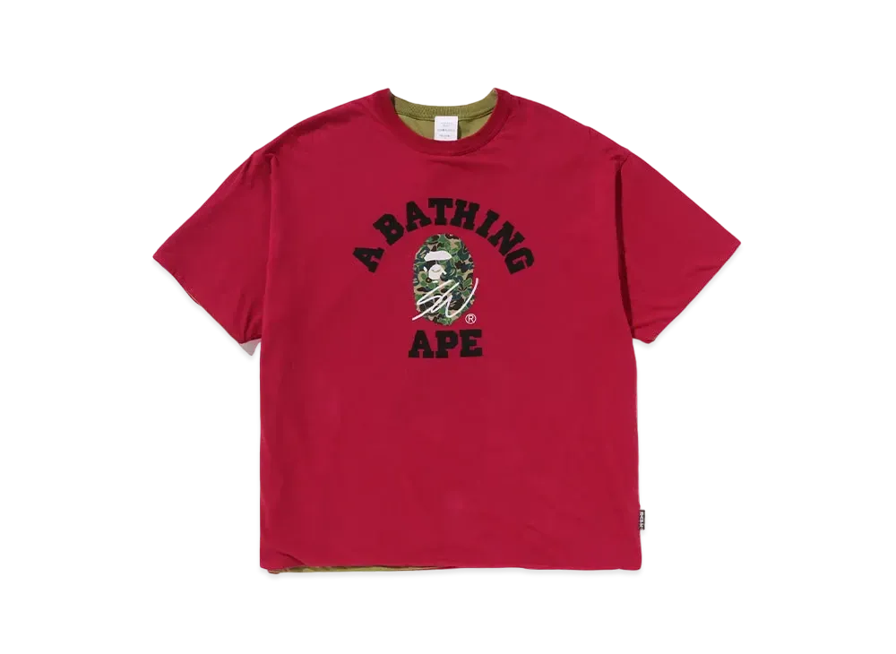 A BATHING APE x Sean Wotherspoon Reversible Tee "Red/Green"