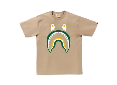 A BATHING APE Colors Shark Ponr Tee "Beige"