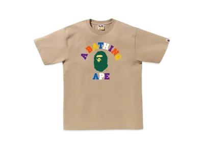 A BATHING APE Colors College Tee "Beige"