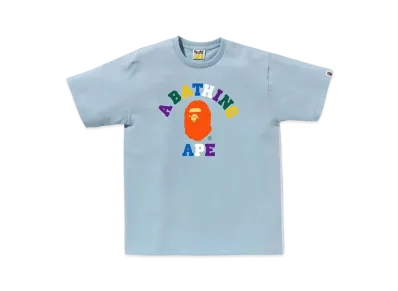 A BATHING APE Colors College Tee "Sax"