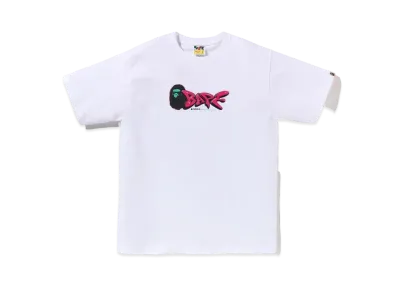A BATHING APE 3D Art Bape Logo Tee "White"