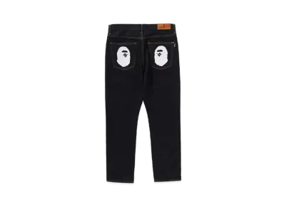 A BATHING APE Ape Head Denim Pants "Indigo"