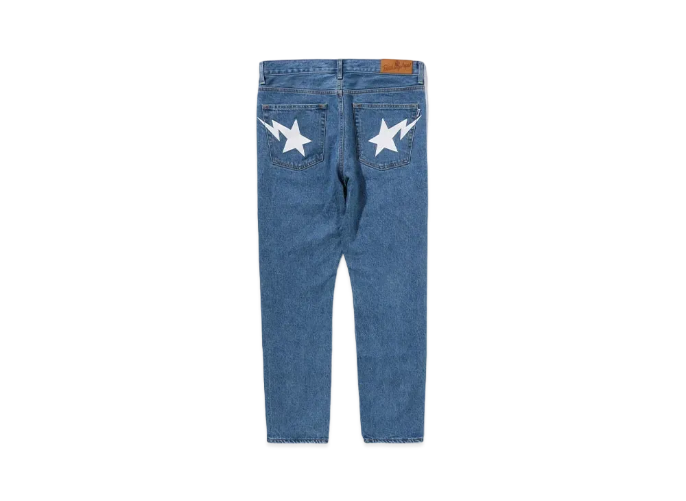 A BATHING APE STA Denim Pants "Light Indigo"