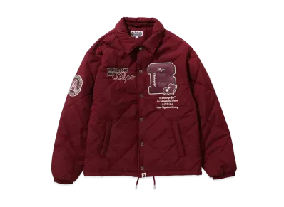 A BATHING APE Bape Patch Coach Jacket "Red"