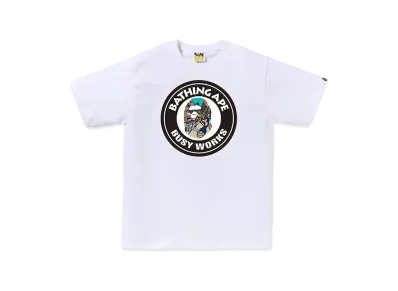 A BATHING APE Comic Art Busy Works Tee "White"