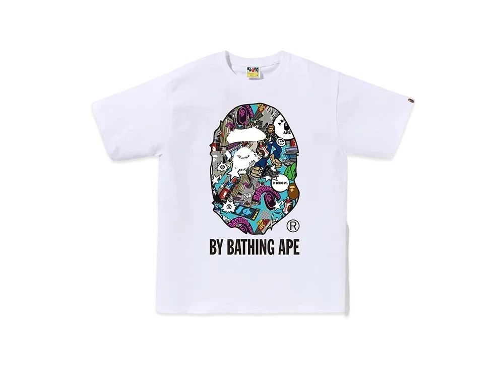 A BATHING APE Comic Art By Bathing Ape Tee "White"