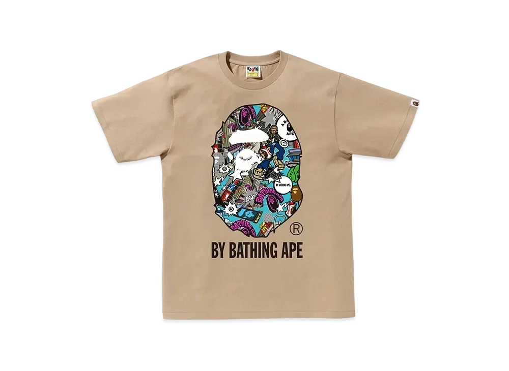 A BATHING APE Comic Art By Bathing Ape Tee "Beige"