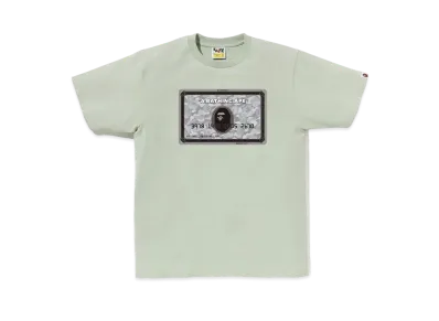 A BATHING APE Bapec Online ExclusiveBape Card Tee "Green/Silver"