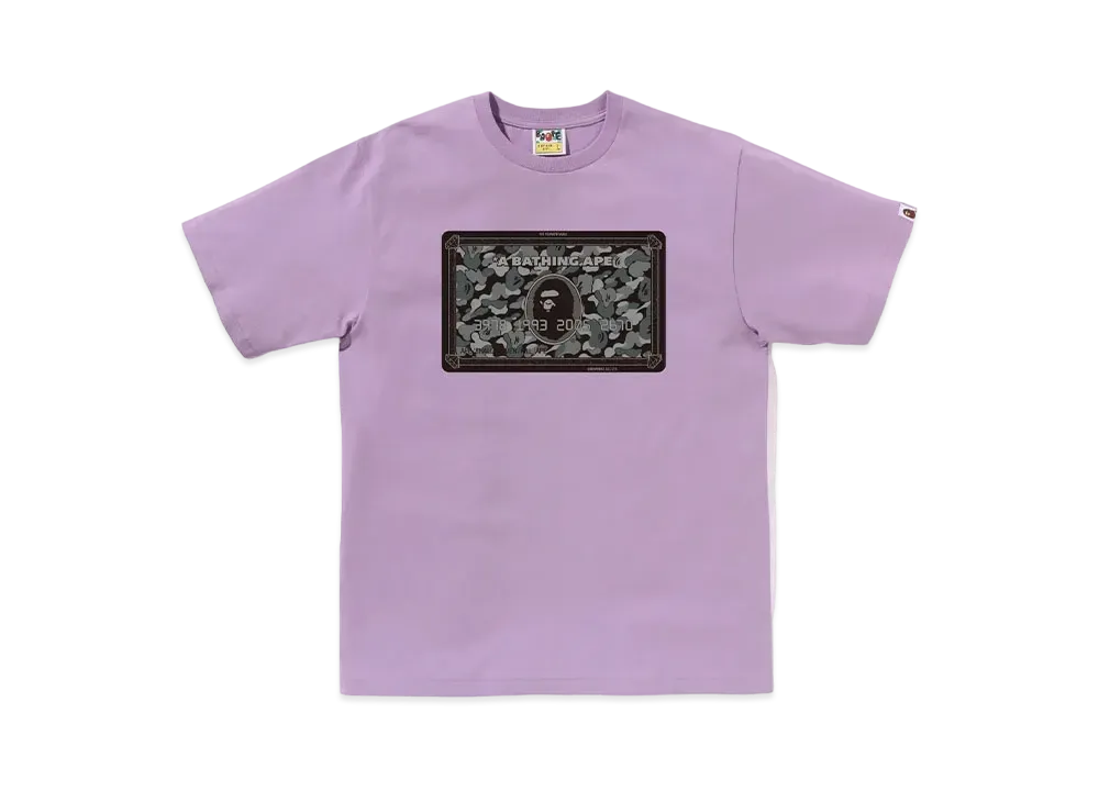 A BATHING APE Bapec Online ExclusiveBape Card Tee "Purple/Black"