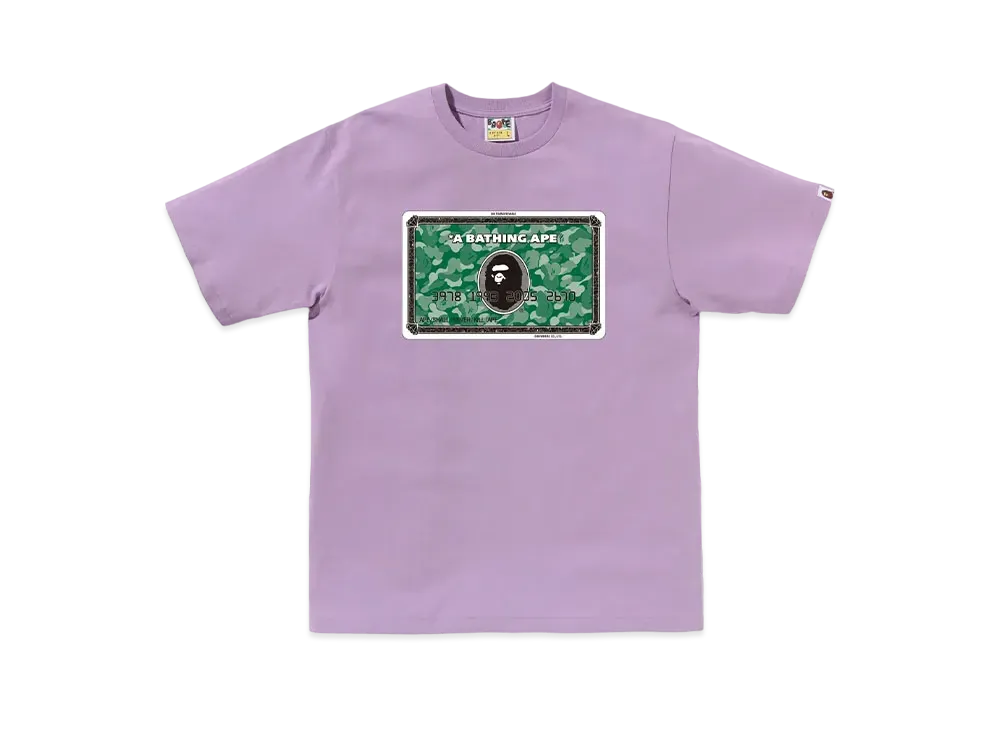 A BATHING APE Bapec Online ExclusiveBape Card Tee "Purple/Green"