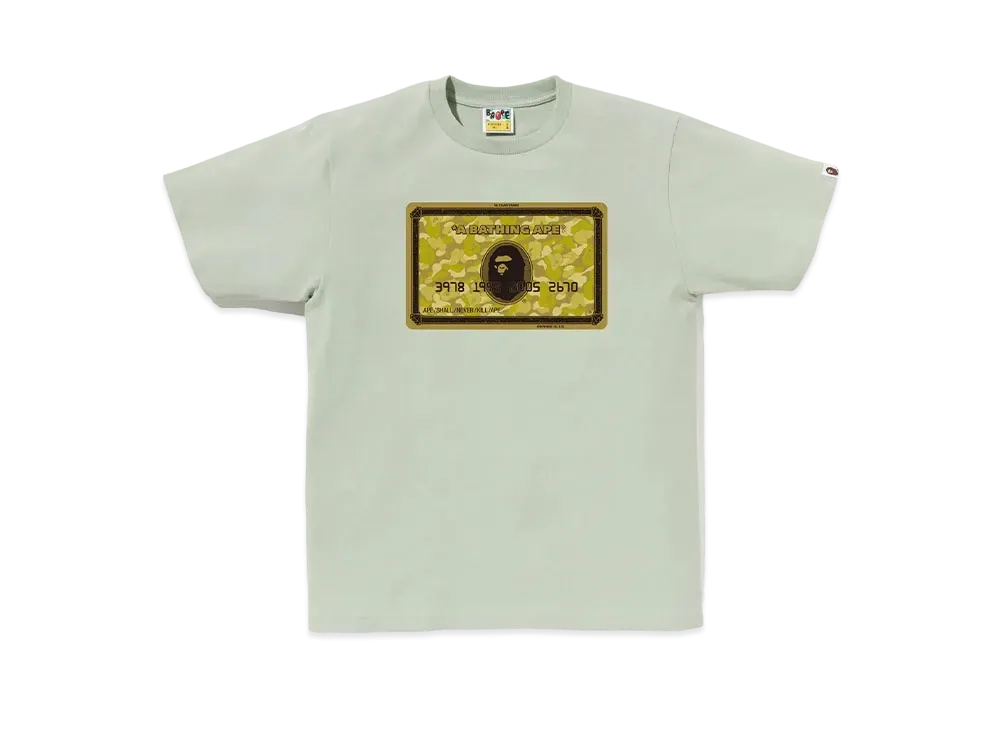 A BATHING APE Bapec Online Exclusive Bape Card Tee "Green/Gold"