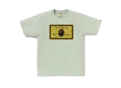 A BATHING APE Bapec Online Exclusive Bape Card Tee "Green/Gold"