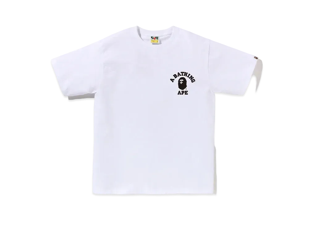 A BATHING APE Bapec Online ExclusiveBicolor College Ats Tee "White"
