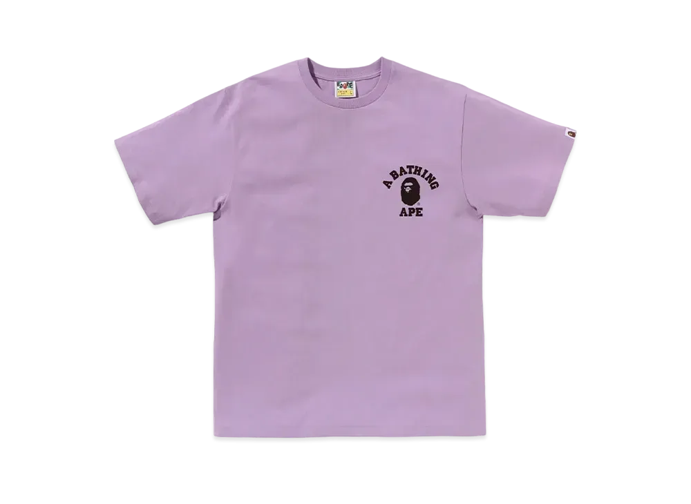A BATHING APE Bapec Online ExclusiveBicolor College Ats Tee "Purple"