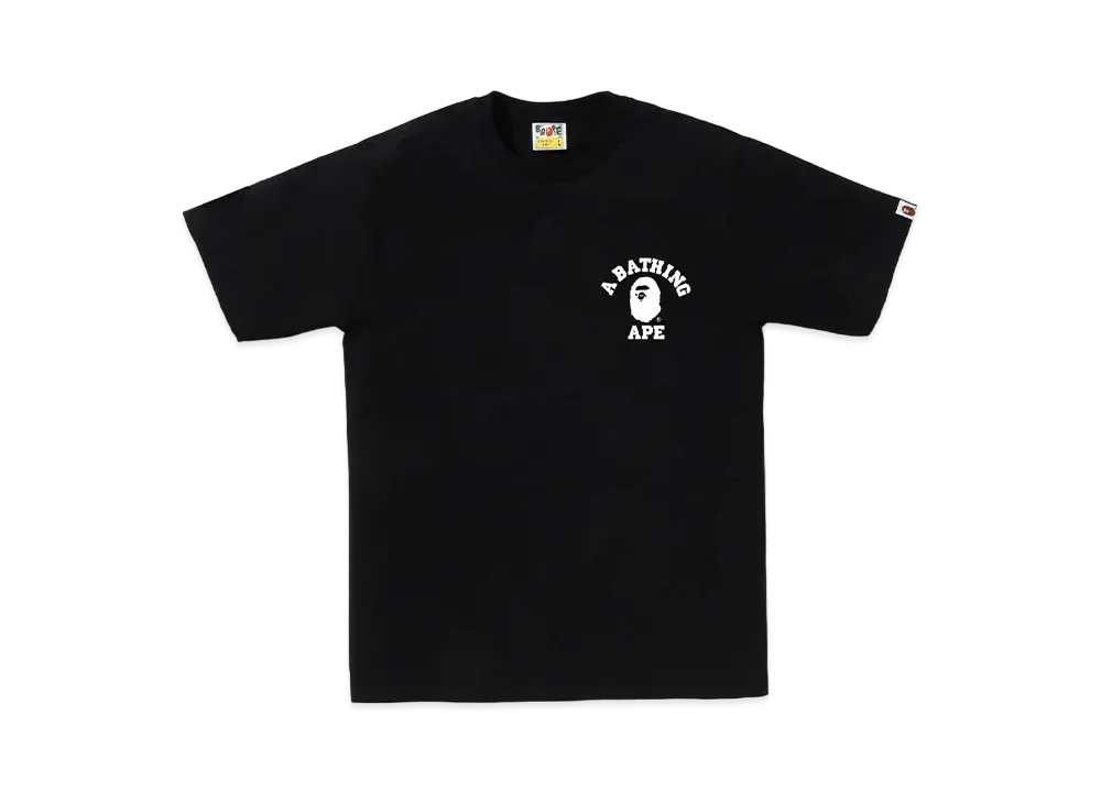 A BATHING APE Bapec Online ExclusiveBicolor College Ats Tee "Black"