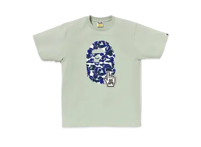 A BATHING APE Bapec Online ExclusiveBape Camo Go Ape Pointer Big Ape Head Tee "Green"