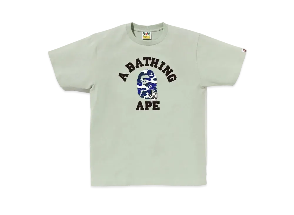 A BATHING APE Bapec Online ExclusiveBape Camo Go Ape Pointer College Tee "Green"