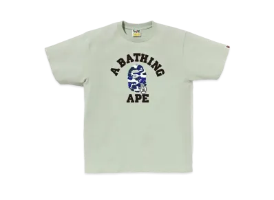 A BATHING APE Bapec Online ExclusiveBape Camo Go Ape Pointer College Tee "Green"