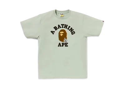 A BATHING APE Bapec Online ExclusiveGo Ape Pointer College Tee "Green"