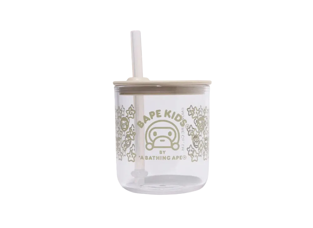 A BATHING APE BAPE KIDS x KINTO Baby Milo Straw Cup "Ivory"