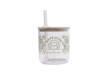 A BATHING APE BAPE KIDS x KINTO Baby Milo Straw Cup "Ivory"