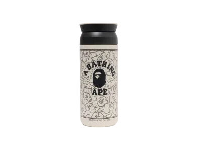 A BATHING APE BAPE KIDS x KINTO Abc Neon Camo Tumbler "Ivory"