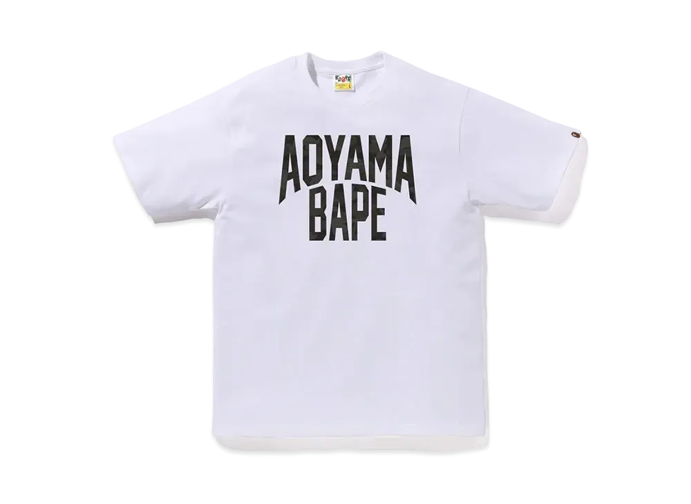 A BATHING APE Bapexclusive Aoyama NYC Logo Tee "White"