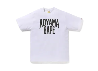 A BATHING APE Bapexclusive Aoyama NYC Logo Tee "White"