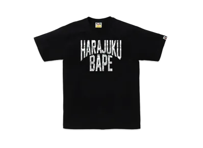 A BATHING APE Bape Store Harajuku NYC Logo Tee "Black"