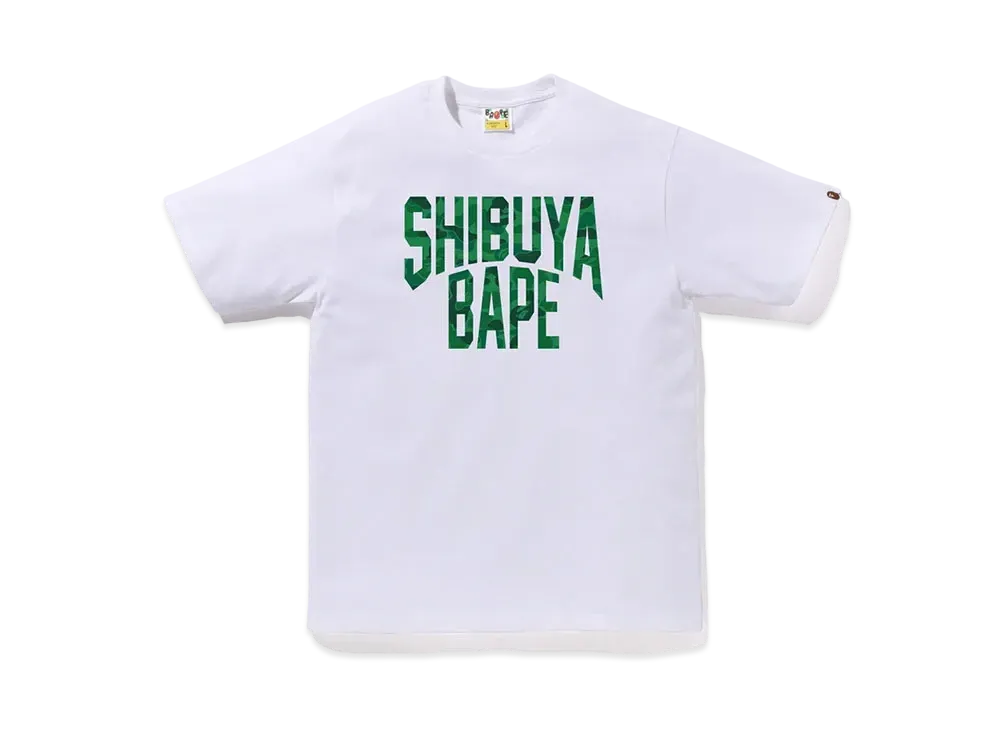 A BATHING APE Bape Store Shibuya NYC Logo Tee "White"