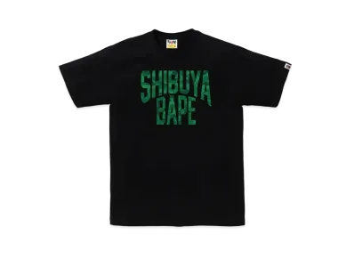 A BATHING APE Bape Store Shibuya NYC Logo Tee "Black"