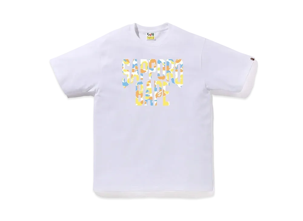 A BATHING APE Bape Store Sapporo NYC Logo Tee "White"