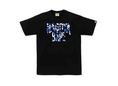 A BATHING APE Bape Store Nagoya NYC Logo Tee "Black"