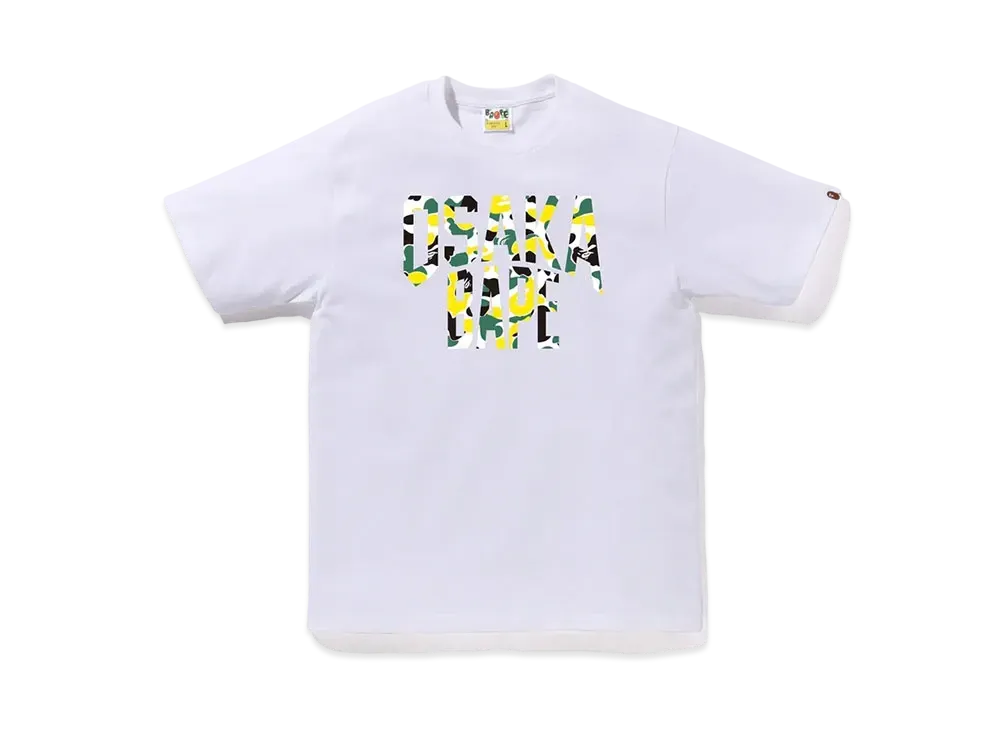 A BATHING APE Bape Store Osaka NYC Logo Tee "White"