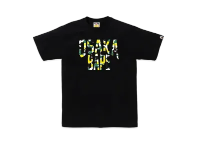 A BATHING APE Bape Store Osaka NYC Logo Tee "Black"