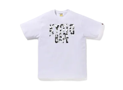 A BATHING APE Bape Store Kyoto NYC Logo Tee "White"