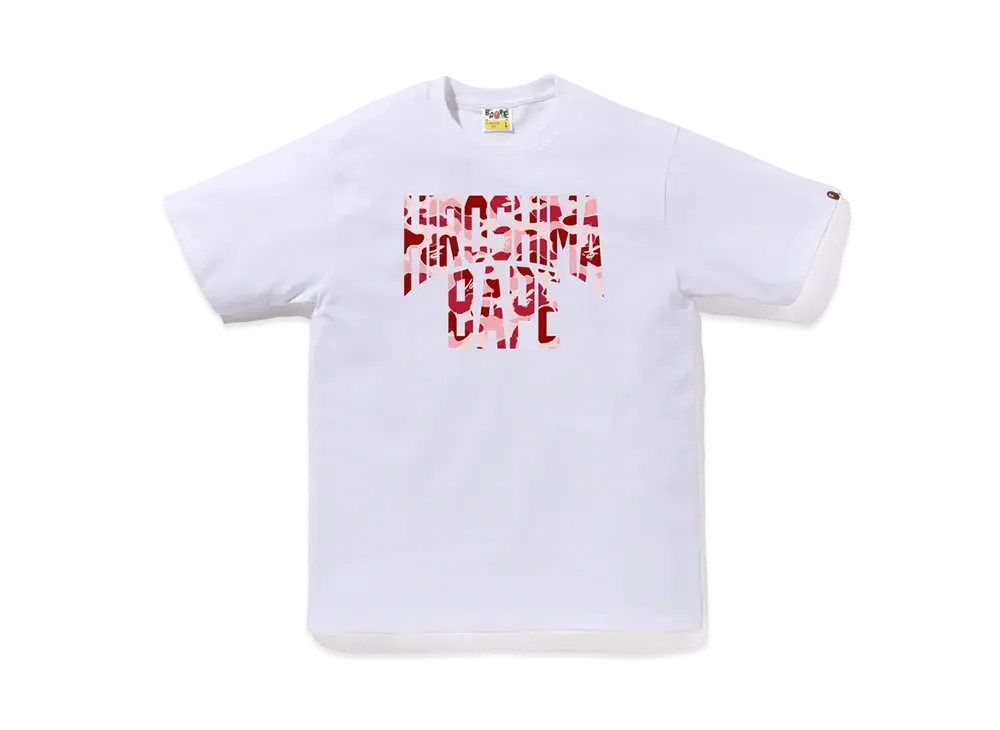 A BATHING APE Bape Store Hiroshima NYC Logo Tee "White"